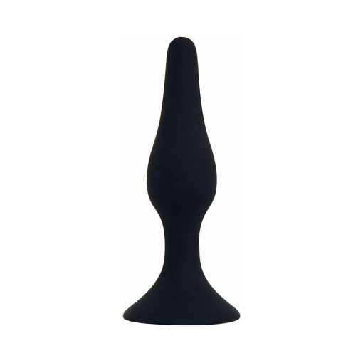 Curve Toys Rooster Alpha Silicone Anal Plug With Suction Cup Black - Image 2