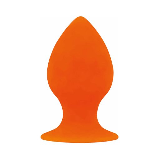 Curve Toys Rooster Daddy-O Large Silicone Anal Plug With Suction Cup Orange - Image 2