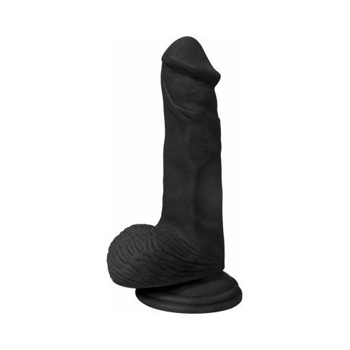 Curve Toys Rooster Xavier 6.75 In. Dildo With Balls & Suction Cup Midnight - Image 2