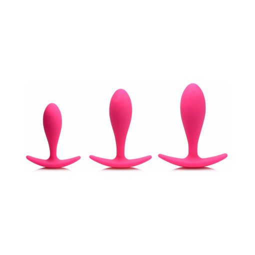 Curve Toys Gossip Rump Bumpers 3-Piece Silicone Anal Training Set Magenta - Image 5