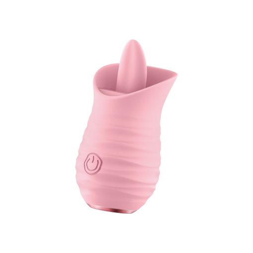Luv Inc Tv08 Tongue Flickering Vibrator Rechargeable Silicone Clitoral Stimulator Pink - Image 3