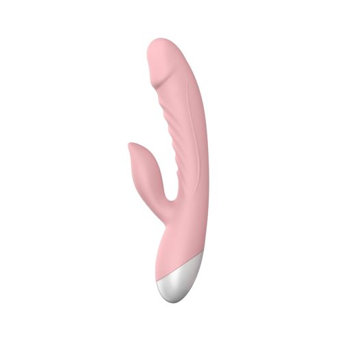 Luv Inc Rv20 Rabbit Vibrator Rechargeable Silicone Dual Stimulator Pink - Image 2