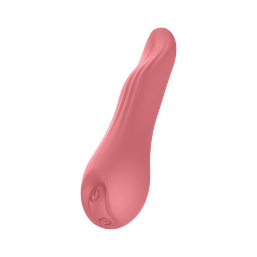 Luv Inc Tv23 Tongue Vibrator Rechargeable Silicone Coral - Image 2
