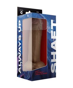 Shaft Model C: 9.5 In. Dual Density Silicone Dildo With Balls Oak