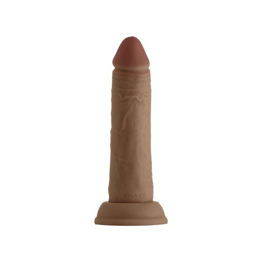 Shaft Model J: 6.5 In. Dual Density Silicone Dildo Oak - Image 2