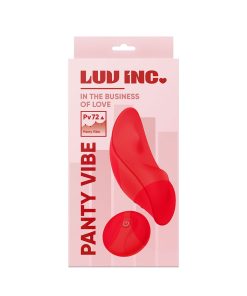 Luv Inc Pv72 Panty Vibe Rechargeable Remote-Controlled Silicone Wearable Vibrator Red