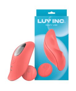 Luv Inc Pv72 Panty Vibe Rechargeable Remote-Controlled Silicone Wearable Vibrator Coral