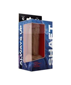 Shaft Model C: 7.5 In. Dual Density Silicone Dildo With Balls Oak