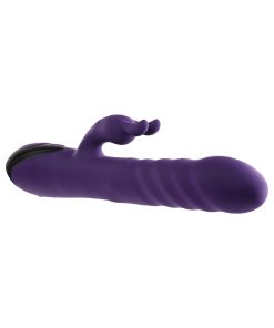 Evolved Rascally Rabbit – Thrusting & Swirling Dual Vibrator, Purple