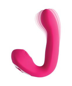 Evolved Buck Wild Rechargeable Silicone Dual Stimulator Pink