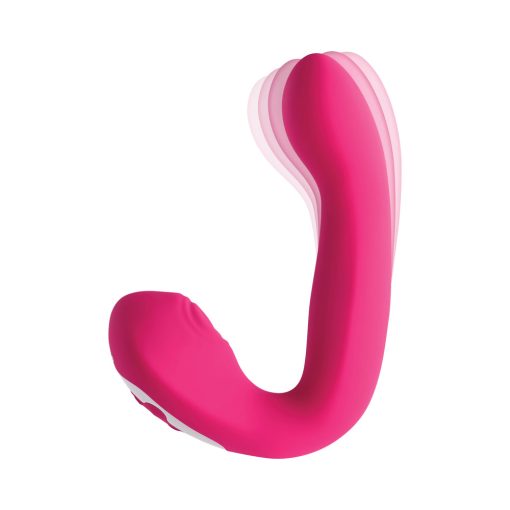 Evolved Buck Wild Rechargeable Silicone Dual Stimulator Pink - Image 4
