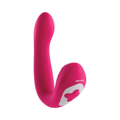 Evolved Buck Wild Rechargeable Silicone Dual Stimulator Pink - Image 5