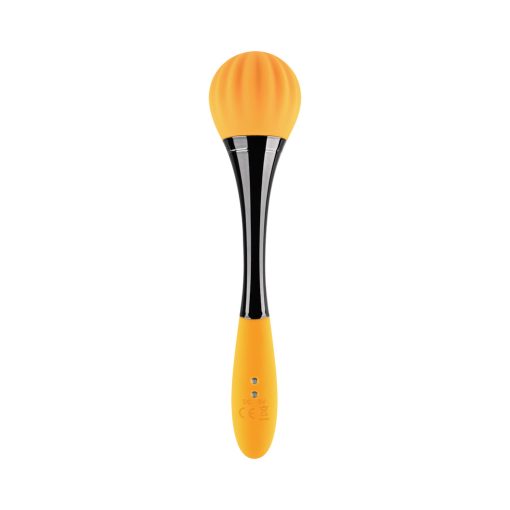 Gender X Sunflower Rechargeable Dual-Ended Silicone Wand Vibrator Yellow - Image 4