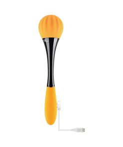 Gender X Sunflower Rechargeable Dual-Ended Silicone Wand Vibrator Yellow