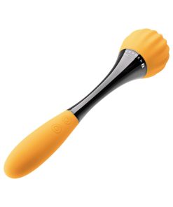 Gender X Sunflower Rechargeable Dual-Ended Silicone Wand Vibrator Yellow