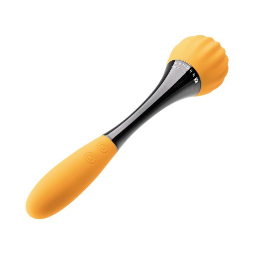 Gender X Sunflower Rechargeable Dual-Ended Silicone Wand Vibrator Yellow - Image 6