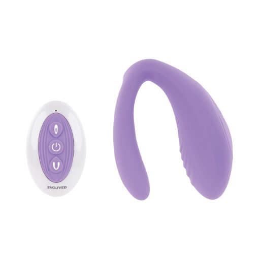 Evolved Petite Tickler Rechargeable Remote-Controlled Silicone Dual Stimulator Purple - Image 2