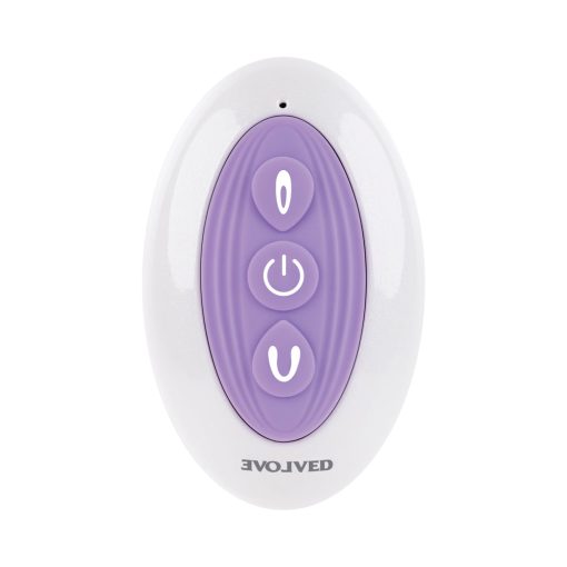 Evolved Petite Tickler Rechargeable Remote-Controlled Silicone Dual Stimulator Purple - Image 3