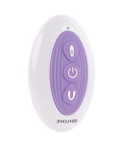Evolved Petite Tickler Rechargeable Remote-Controlled Silicone Dual Stimulator Purple