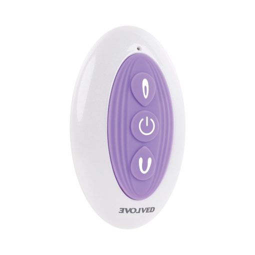Evolved Petite Tickler Rechargeable Remote-Controlled Silicone Dual Stimulator Purple - Image 4