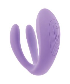 Evolved Petite Tickler Rechargeable Remote-Controlled Silicone Dual Stimulator Purple