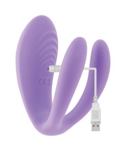 Evolved Petite Tickler Rechargeable Remote-Controlled Silicone Dual Stimulator Purple