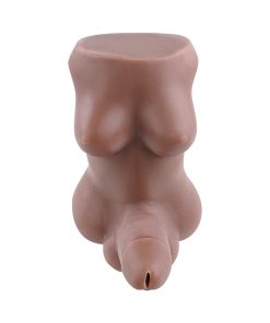 Gender X Complete Package Body Stroker With Shaft Brown 1Lb