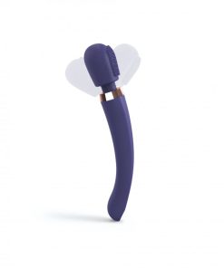 Love To Love Brush Crush Rechargeable Textured Head Wand Vibrator Midnight Indigo