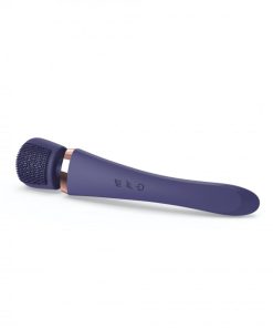Love To Love Brush Crush Rechargeable Textured Head Wand Vibrator Midnight Indigo
