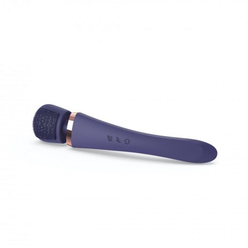 Love To Love Brush Crush Rechargeable Textured Head Wand Vibrator Midnight Indigo - Image 5