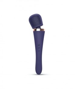 Love To Love Brush Crush Rechargeable Textured Head Wand Vibrator Midnight Indigo