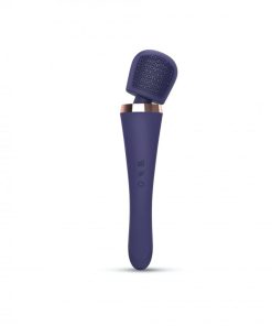Love To Love Brush Crush Rechargeable Textured Head Wand Vibrator Midnight Indigo