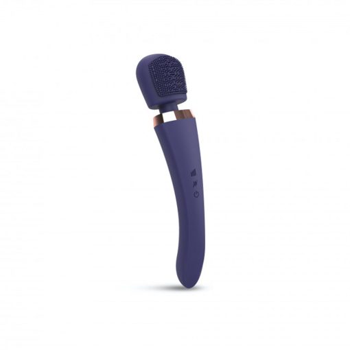 Love To Love Brush Crush Rechargeable Textured Head Wand Vibrator Midnight Indigo - Image 9