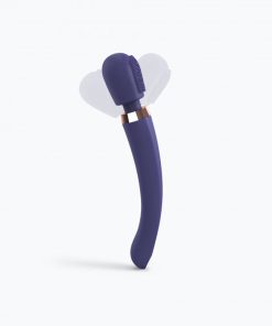 Love To Love Brush Crush Rechargeable Textured Head Wand Vibrator Midnight Indigo