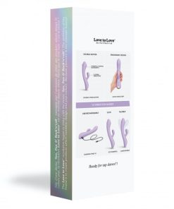 Love To Love Bunny & Clyde Rechargeable Tapping Rabbit Silicone Vibrator Viva Mauve