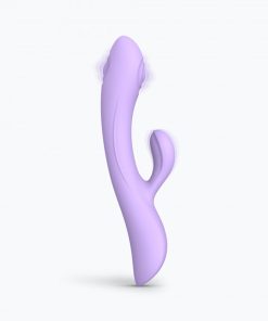 Love To Love Bunny & Clyde Rechargeable Tapping Rabbit Silicone Vibrator Viva Mauve