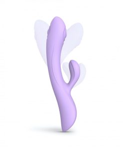 Love To Love Bunny & Clyde Rechargeable Tapping Rabbit Silicone Vibrator Viva Mauve