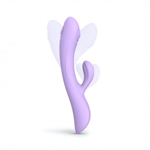 Love To Love Bunny & Clyde Rechargeable Tapping Rabbit Silicone Vibrator Viva Mauve - Image 11