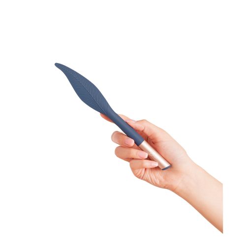 Deia The Feather Vibrating Tickler Silicone Blue - Image 4