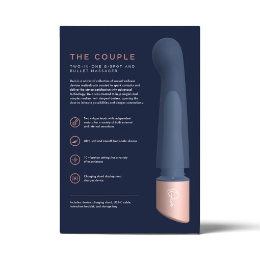 Deia The Couple G-Spot And Bullet Massager Silicone Blue - Image 2