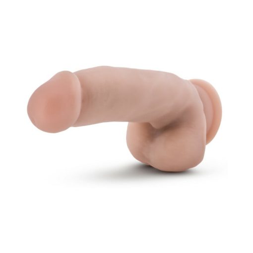 Dr. Skin Silicone Dr. Samuel Realistic 7 In. Posable Dildo With Balls Beige - Image 4