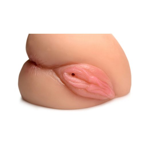 Curve Toys Mistress Juicy Taylor Dual Entry Sidesaddle Masturbator Light - Image 2