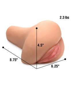 Curve Toys Mistress Juicy Taylor Dual Entry Sidesaddle Masturbator Light