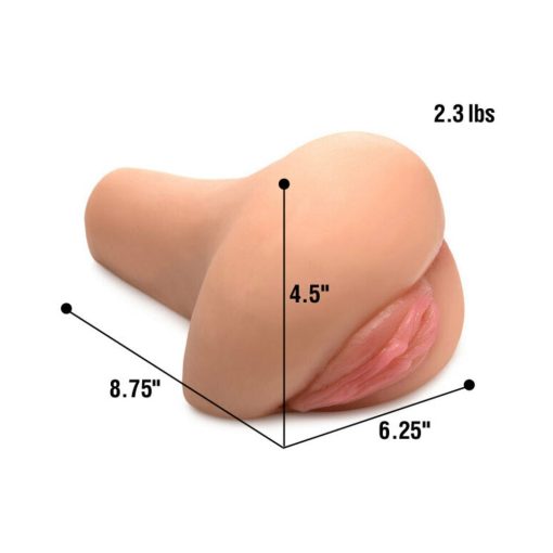 Curve Toys Mistress Juicy Taylor Dual Entry Sidesaddle Masturbator Light - Image 4