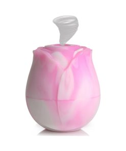 Curve Toys Gossip Cum Into Bloom Rechargeable Silicone Clitoral Stimulator Rose Dream Swirl