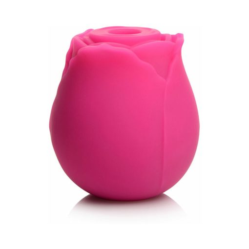 Curve Toys Gossip Cum Into Bloom Rechargeable Silicone Clitoral Stimulator Rose Crush Magenta - Image 2