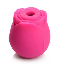 Curve Toys Gossip Cum Into Bloom Rechargeable Silicone Clitoral Stimulator Rose Crush Magenta