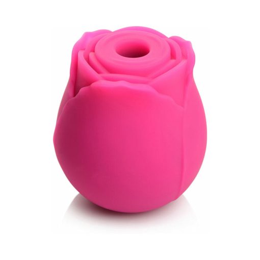 Curve Toys Gossip Cum Into Bloom Rechargeable Silicone Clitoral Stimulator Rose Crush Magenta - Image 3