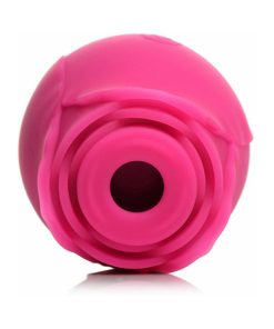 Curve Toys Gossip Cum Into Bloom Rechargeable Silicone Clitoral Stimulator Rose Crush Magenta