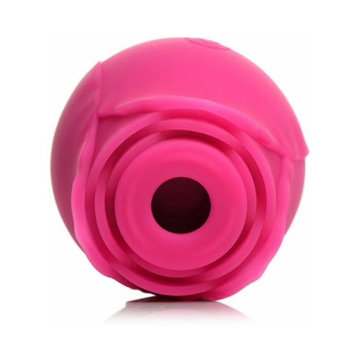 Curve Toys Gossip Cum Into Bloom Rechargeable Silicone Clitoral Stimulator Rose Crush Magenta - Image 4